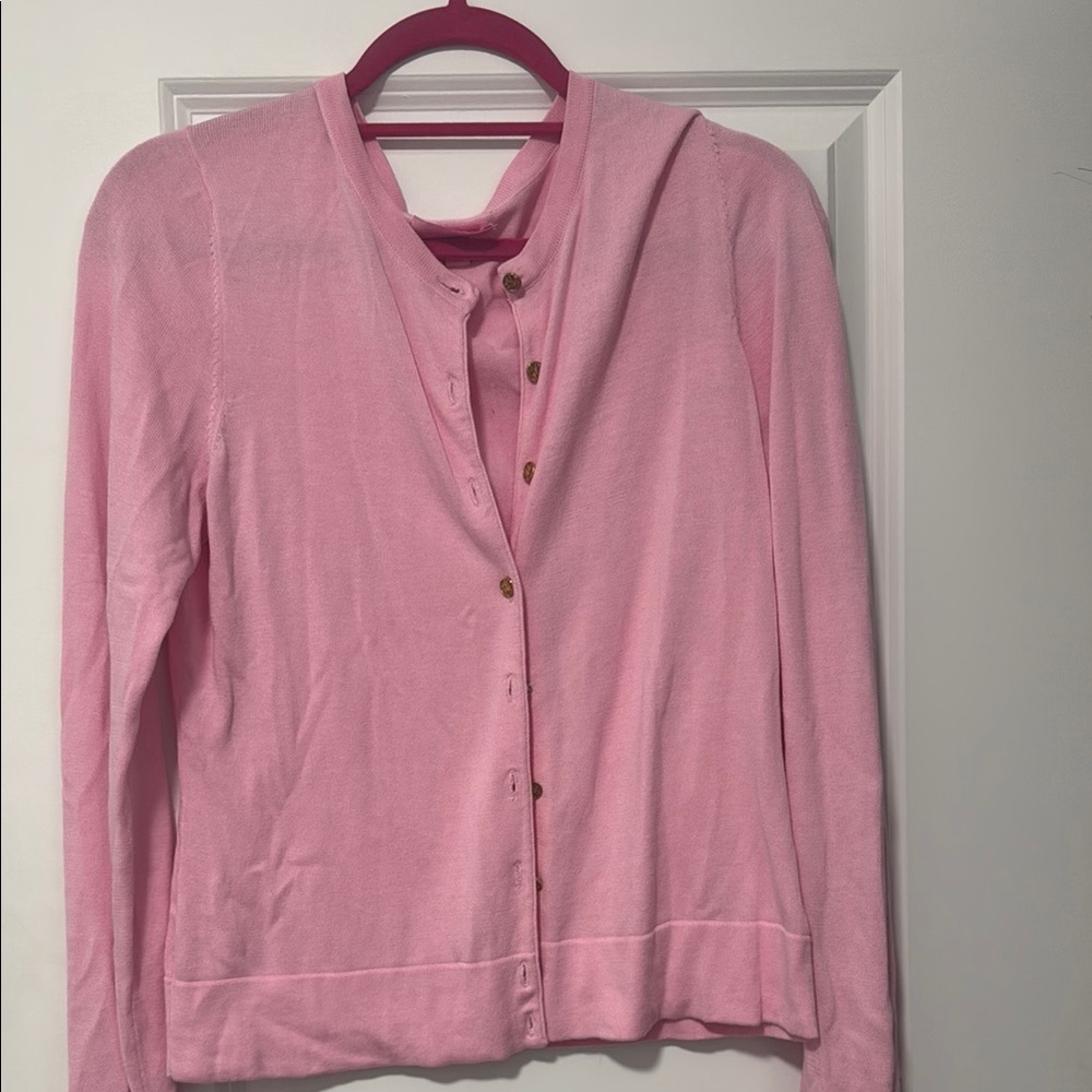 Lilly Pulitzer Pink Cardigan Sweater